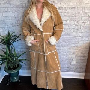 Vintage Wilson’s Leather Suede Shearling Coat